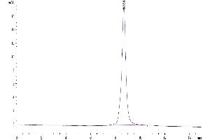 The purity of Human HMGB1 is greater than 95 % as determined by SEC-HPLC. (HMGB1 Protein (AA 1-215) (His tag))