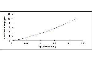 Typical standard curve (DDAH1 ELISA 试剂盒)
