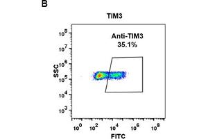 Flow Cytometry (FACS) image for anti-Hepatitis A Virus Cellular Receptor 2 (TIM 3) (AA 22-202) antibody (ABIN7092882) (TIM3 抗体  (AA 22-202))