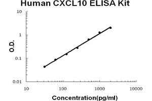 Human CXCL10/IP-10 Accusignal ELISA Kit Human CXCL10/IP-10 AccuSignal ELISA Kit standard curve.