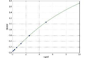 A typical standard curve (Muscarinic Acetylcholine Receptor M2 ELISA 试剂盒)