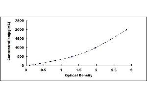 Typical standard curve (ADH5 ELISA 试剂盒)