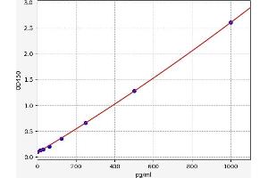 Typical standard curve (FLT3LG ELISA 试剂盒)