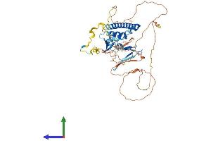 AlphaFold protein structure predicition of Mouse Recombinant E2f3 Protein, UniprotID O35261 (E2F3 Protein (AA 1-457) (His tag))
