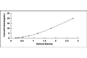 Typical standard curve