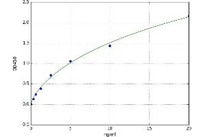 A typical standard curve (LRP6 ELISA 试剂盒)