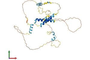 AlphaFold protein structure predicition of Human Recombinant SERTAD2 Protein, UniprotID Q14140