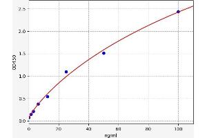 Typical standard curve (TNXB ELISA 试剂盒)