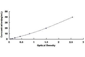 Typical standard curve (JAK1 ELISA 试剂盒)