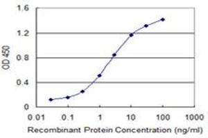 Detection limit for recombinant GST tagged GATA3 is 0. (GATA3 抗体  (AA 103-200))