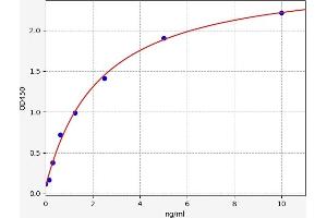 Typical standard curve (KCNJ10 ELISA 试剂盒)
