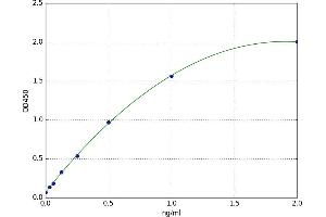A typical standard curve (Caspase 8 ELISA 试剂盒)
