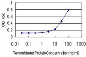 Detection limit for recombinant GST tagged FGF1 is approximately 3ng/ml as a capture antibody. (FGF1 抗体  (AA 46-155))