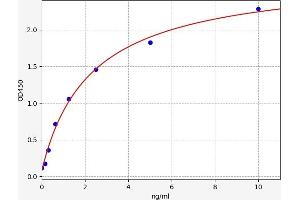 Typical standard curve (STING/TMEM173 ELISA 试剂盒)