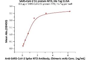 ELISA image for SARS-CoV-2 Spike S1 (B.1.351 - beta) (Active) protein (His tag) (ABIN6992377)