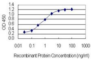 Detection limit for recombinant GST tagged IGDCC3 is 0. (IGDCC3 抗体  (AA 37-136))