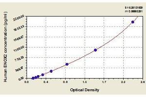 Typical standard curve (ENOX2 ELISA 试剂盒)