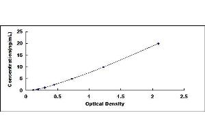 Typical standard curve (MUC4 ELISA 试剂盒)