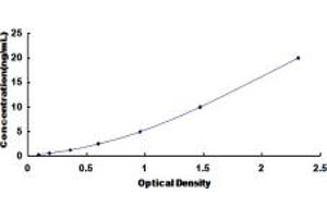 Typical standard curve (ITGA2 ELISA 试剂盒)