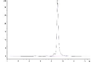 Size-exclusion chromatography-High Pressure Liquid Chromatography (SEC-HPLC) image for Apolipoprotein H (Beta-2-Glycoprotein I) (APOH) (AA 20-345) protein (His tag) (ABIN7273857)