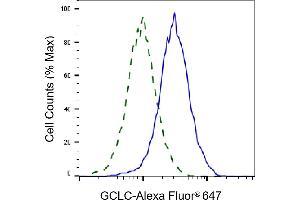 Validation of GCLC knockdown using flow cytometry. (Recombinant GCLC 抗体)