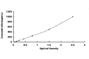 Typical standard curve (AGR2 ELISA 试剂盒)
