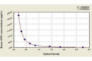 Typical standard curve (Netrin 1 ELISA 试剂盒)